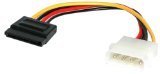 StarTech 6in 4 Pin Molex to SATA Power Cable Adapter SATAPOWADAP