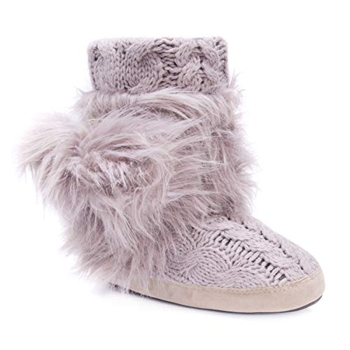 MUK LUKS Women's Delanie Open Purple Slipper