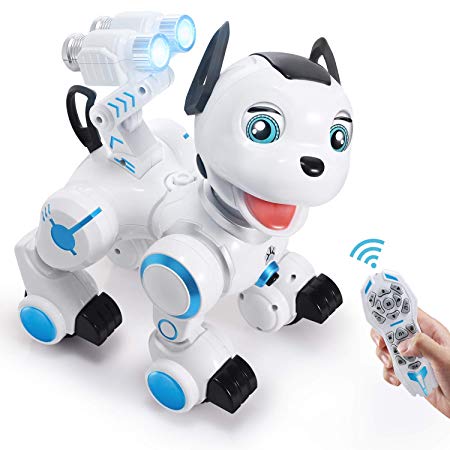 SGILE RC Wireless Dog Robot - Cute Touch Sensing Puppy with Blink, Sing & Dance, Smart Toy for Kids