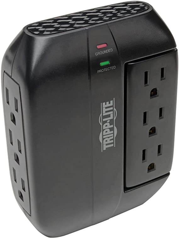 Tripp Lite SWIVEL6 6-Swivel-Outlet Surge Protector (1200 Joules, Direct Plug-In)