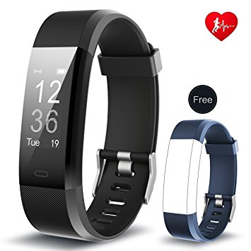 Fitness Tracker Arbily YG3PLUS Heart Rate Monitor Smart Bracelet Activity Tracker Sport Pedometer with Waterproof/Call Message/Sleep Monitor/Control Camera/Calorie/Sedentary Alert for Android and iOS