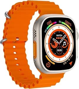 T900 Ultra Smart Watch with 2.09"(49mm) HD Display, Bluetooth Calling, Heart Rate & Activity Tracking, Watch (Orange)