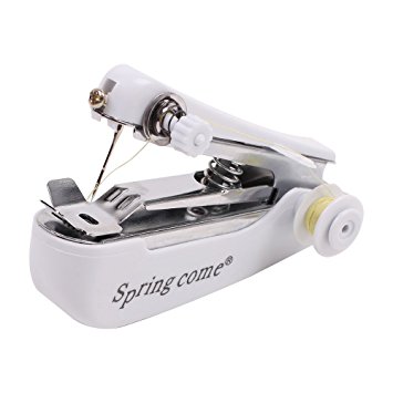 Handheld Mini Sewing Machine Portable and It Can Sew Cloth Quickly.