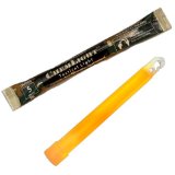 Cyalume ChemLight Military Grade Chemical Light Sticks Orange Ultra High Intensity 6 Long 5 Minute Duration Pack of 10