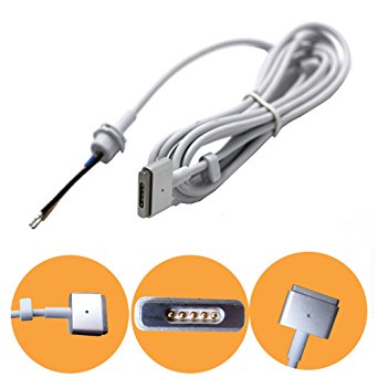 ElementDigital® 45W/60W/85W AC Power Adapter DC Repair Cable Cord Connector for Apple MacBook ("T" Connector for Apple MAC Macbook Air Magsafe 2 After Jane, 2012)