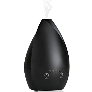 Aromatherapy Essential Oil Diffuser-200ml Portable Ultrasonic Cool Mist Humidifier /Diffusers for Baby Room Office Bedroom-Black