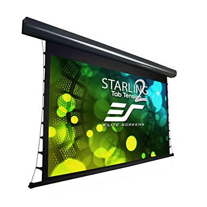 Elite Screens Starling Tab-Tension 2 CineGrey 5D, 92" 16:9, 8K 4K Ultra HD Ready Ceiling and Ambient Light Rejecting Electric Projector Screen, CineGrey 5D Projection Material, STT92UHD5-E12