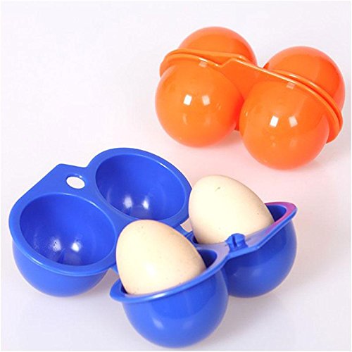 Portable Egg Storage Box Container Hiking Outdoor Camping Carrier For 2 Egg Case