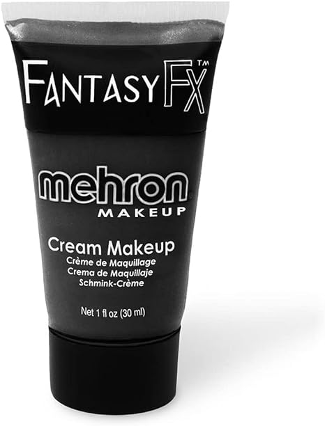 Mehron Makeup Fantasy F/X Water Based Face & Body Paint (1 Fl Oz) (BLACK)