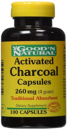 Good 'N Natural - Activated Charcoal Capsules 260 mg. - 100 Capsules