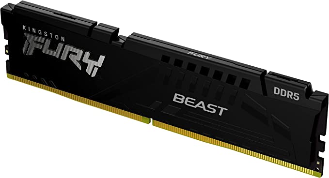 Kingston Fury Beast 64GB (2x32GB) 5600MT/s DDR5 CL36 Desktop Memory Kit of 2 | AMD Expo | Plug N Play | KF556C36BBEK2-64