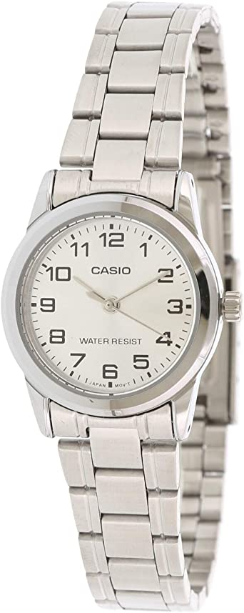 Casio Women's LTPV001D-7B Silver Metal Quartz Watch