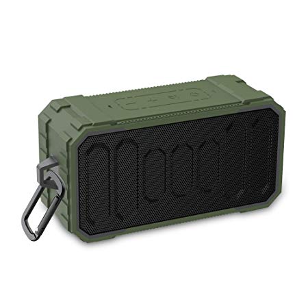 Portable Outdoor Wireless Bluetooth Speaker Waterproof Wireless Speaker with Built-in Mic 10W Dual-Driver IPX6 Water-Resistant 6-Hour Playtime, Premium Bass for Phone, Android, Pool Beach