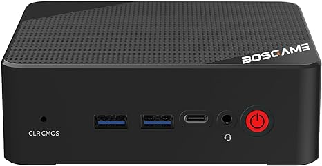 Bosgame Ryzen 7 Mini Gaming PC 32GB DDR4 1TB SSD, AMD Ryzen 7 5700U (8C/16T, up to 4.3Ghz) Mini PC, Dual HDMI Triple Display Mini Desktop Computers, WiFi 6/Bluetooth 5.2