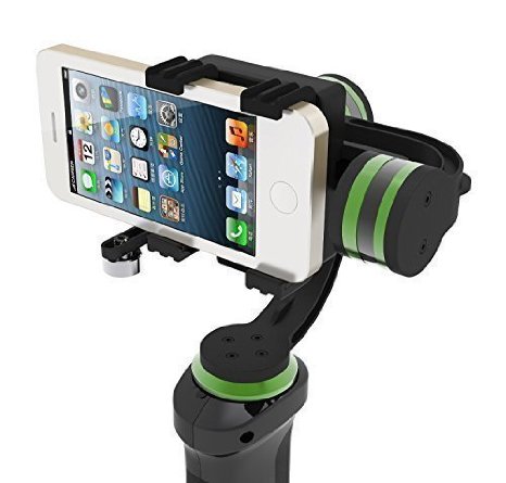 LanParte HHG-01 3-Axis Motorized Handheld Gimbal Active Stabilizer for iPhone 6 6S Plus GoPro Smartphones GoPro Clamp Included