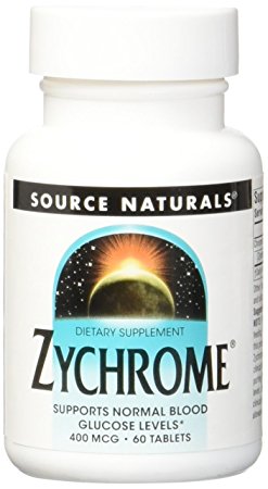 Source Naturals Zychrome, Supports Normal Blood Glucose Levels, 60 Tablets