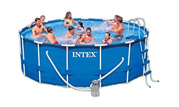 Intex 15-Foot by 48-Inch Metal Frame Pool Set