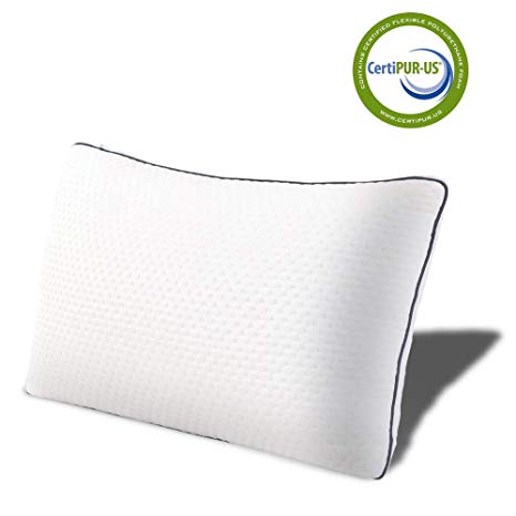 Bedstory Cool and Warm Reversible Pillow(15x31"), Luxury Adjustable Loft Shredded Momery Foam Pillows, 3D Mesh Hypoallergenic Breathable Cover, Neck Pain Relief Bed Pillows for Sider Back Stomach Sleeper