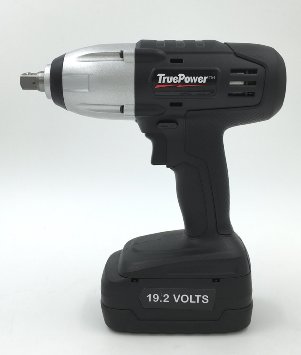 TruePower 300 FT.LBS 1/2 Inch Drive Cordless Impact Wrench Kit, 19.2 Volt