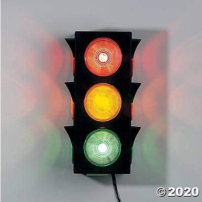 Large Blinking Traffic Light - great for dorm rooms, game rooms and home decor