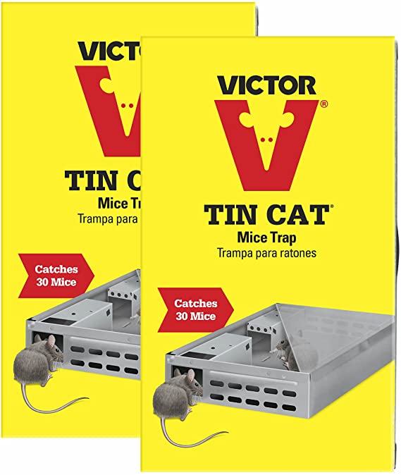 Victor Tin Cat Mouse Trap For Catch and Release - 2 Pack