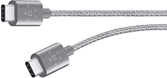 Belkin USB-If Certified MIXIT 6-Foot Metallic USB-C to USB-C (USB Type C) Charge Cable