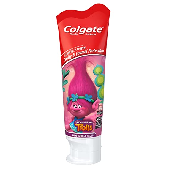 Colgate Kids Toothpaste with Anticavity Fluoride, Trolls, 4.6 ounces (6 Pack)