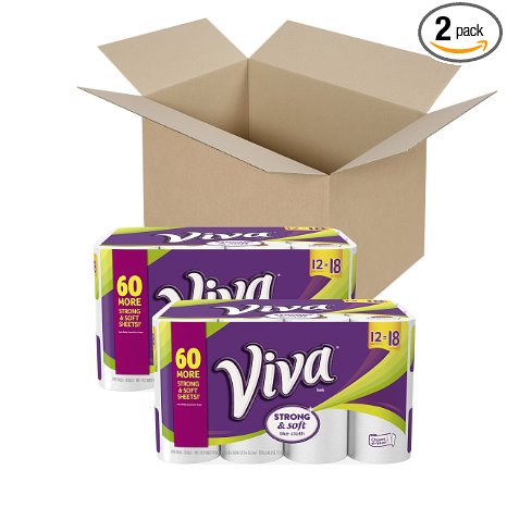 VIVA Choose-A-Sheet* Paper Towels, White, Giant Roll, 24 Rolls