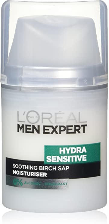 L'Oréal Men Expert Hydra Sensitive Soothing 24HR Hydrating Moisturiser for Sensitive Skin 50 ml