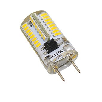 Reelco 6-Pack Mini G8 T4 Base Bi-pin LED 3Watt Dimmable LED Light Bulb AC 110V-120V Warm white 2700K-3000K Equivalent 20W-25W Halogen Bulb