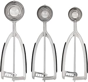 KitchenAid Cookie Dough Scoop Set, Set Of 3, Black