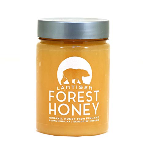 Lahtisen Forest Honey. Organic, Unfiltered, Raw Nordic Honey, 360g. Harvested from the Taiga Forests of Finland. Direct from the Beekeeper.