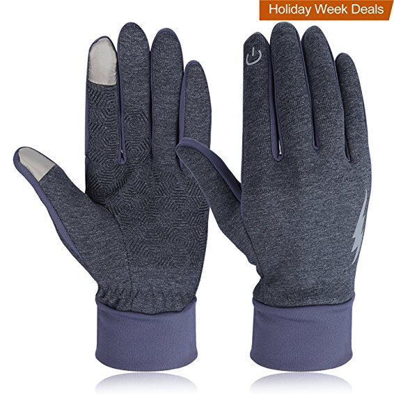 Winter Gloves, HiCool Touch Screen Gloves Driving Gloves Running Cycling Gloves Outdoor Indoor Thermal Warm Gloves for Men and Women