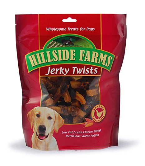 Hillside Farms Chicken and Sweet Potato Premium Dog Treats, Jerky Twists, 32-Ounce