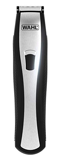 Wahl Stubble Pro Lithium Cordless Trimmer, Black and Chrome