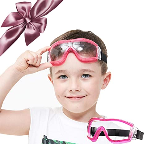 Child Safety Glasses Kids Protective Goggles Science Experiment Lab Eye Protection Ballistic Resistant Lens Anti-Fog Adjustable fit for 5-12 Years Old Boy Girl Adult (with Glasses Case)