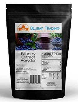 1 LB BILBERRY FRUIT Powder 4:1 Extract 4x STRONGER ANTIOXIDENT