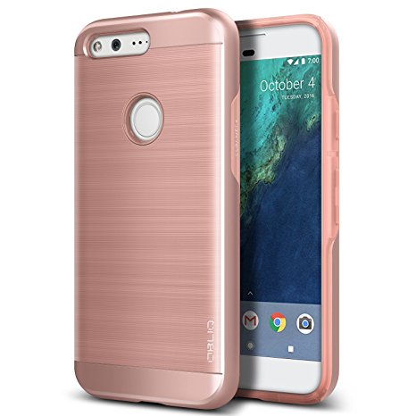 Google Pixel Case, OBLIQ [Slim Meta][Rose Gold][Military Grade Certified] Thin Slim Fit Dual Layered (PC  TPU) Protective Case for Google Pixel 2016