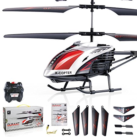 GPTOYS Channel RC Helicopters G610 Indoor Helicopter Gyro Remote Control Helicopter with Led Light RC Toys for boys/girls/adults,Red