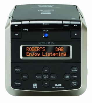 Roberts Sound38 CDDABFM Stereo Clock Radio with CD Bookmark