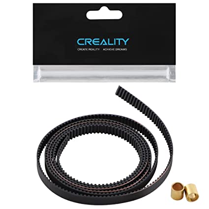 Official Creality Timing Belt Length 1M, Open 2GT Timing Belt Pitch 2mm Width 6mm with 2pcs Copper Sleeve for Ender 3, Ender 3 V2 Series, Ender 3 S1, Ender 3 S1 Pro, Ender-5 Series and CR-10 Series