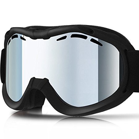 ZIONOR Lagopus Ski Snowboard Goggles UV Protection Anti-fog Snow Goggles for Men Women Youth