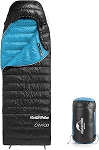 Naturehike Ultralight Down 0 Degree Sleeping Bag, 750/550FP Compact Sleeping Bag 3-4 Season for Adults & Kids, Cold Weather Waterproof - Backpacking, Camping, Hiking, Traveling with Compression Sack