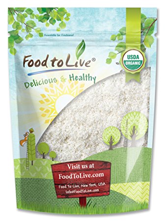 Food To Live Organic Shredded Coconut (Desiccated, Unsweetened, Non-GMO, Bulk) (12 Ounces)