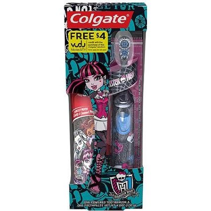 Colgate Powered Toothbrush and Toothpaste Set - Monster High