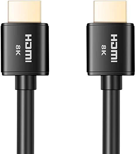 Buyer's Point Ultra High Speed HDMI 2.1 Cable CL3 Rated Dynamic HDR 1.8M(6ft) 8K 120Hz, 48Gbps, Dolby Vision, eARC Compatible with Apple TV, Nintendo Switch, Roku, Xbox, PS4,(Black CL3 Rated, 2 Pack)