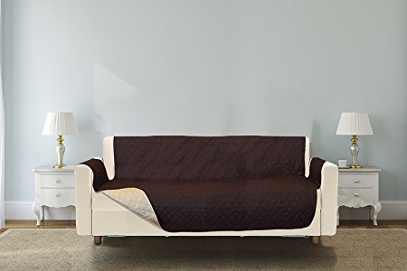 Furniture Protectors Reversible The Original Sofa Protect Premium Chocolate/Tan (Extra Wide Sofa)