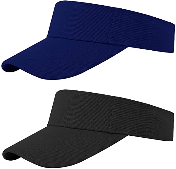 Cooraby Sports Sun Visor Hats Adjustable Sun Visor Caps for Women and Men