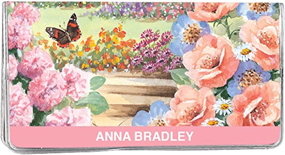 Personalized Butterfly Garden Two Year Planner - Pocket Sized Calendar Ideal for Purses, Briefcases, or Backpacks – 6 ¾ inches x 3 5/8 inches, 2023-2024