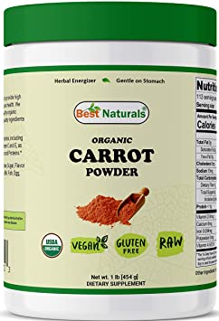 Best Naturals Organic Carrot Powder 1 Pound (454 Grams)
